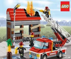 пазл Лего Пожарная